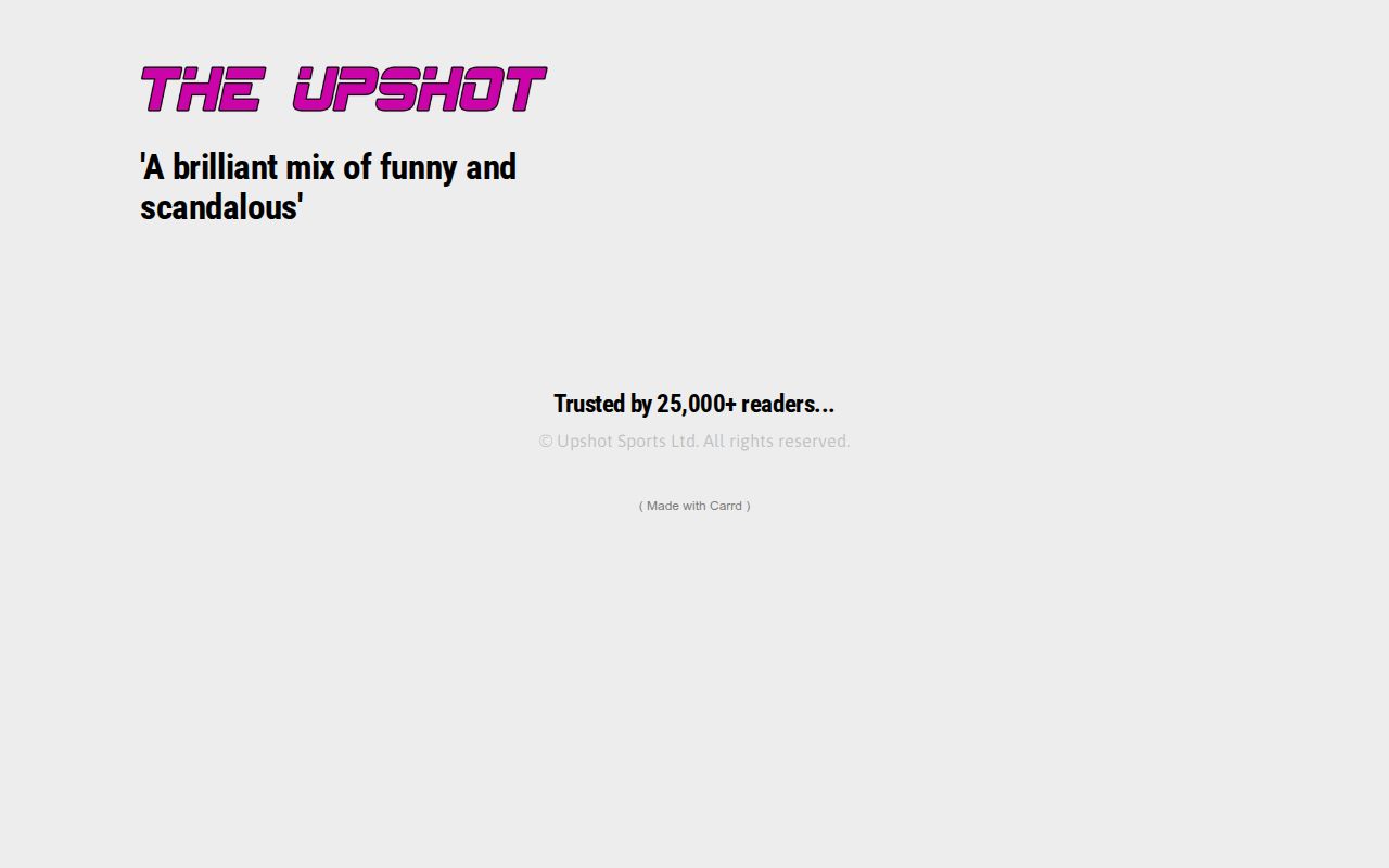 Carrd profile picture for @upshot